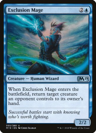 Exclusion Mage [Core Set 2019] | Cards and Coasters CA