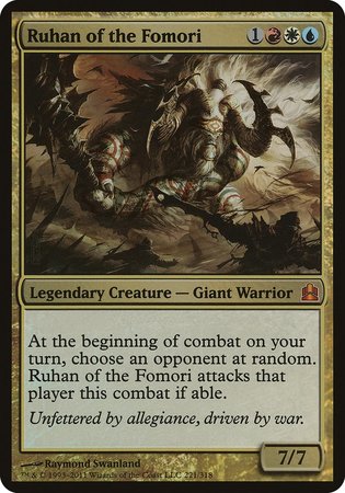 Ruhan of the Fomori (Oversized) [Commander 2011 Oversized] | Cards and Coasters CA