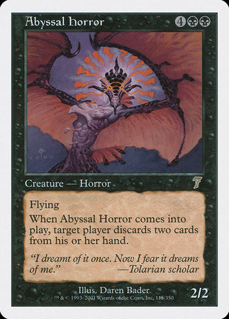 Abyssal Horror [Seventh Edition] | Cards and Coasters CA