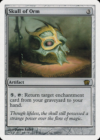 Skull of Orm [Eighth Edition] | Cards and Coasters CA
