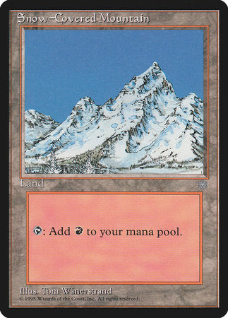 Snow-Covered Mountain [Ice Age] | Cards and Coasters CA