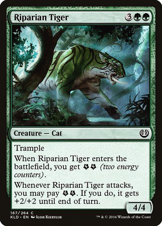 Riparian Tiger [Kaladesh] | Cards and Coasters CA