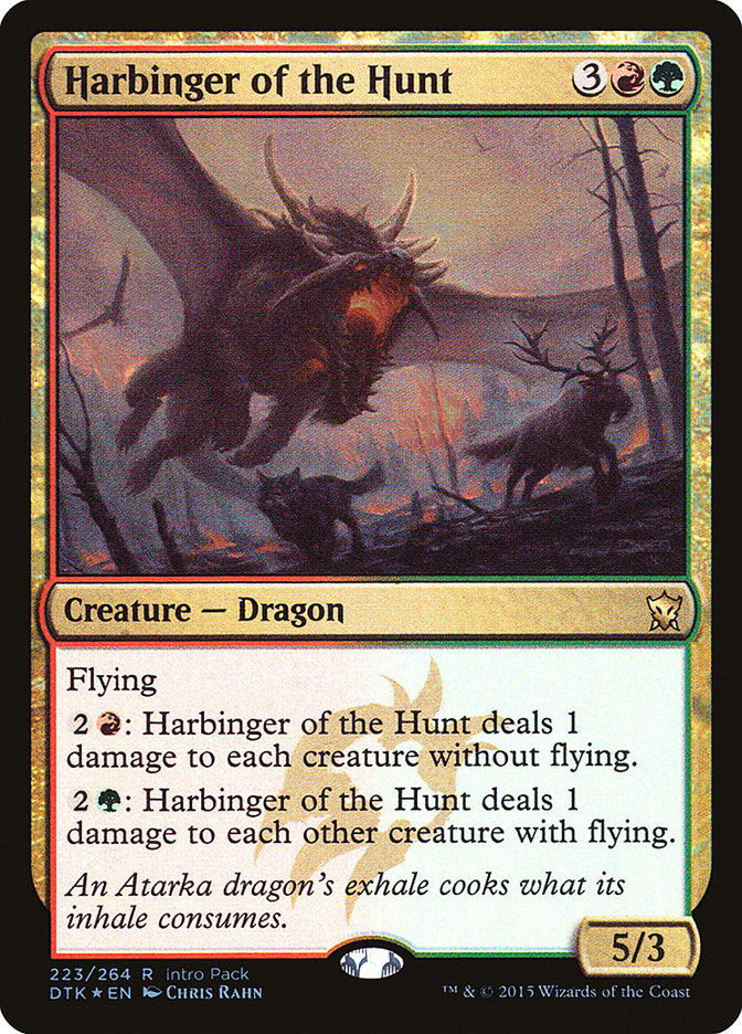 Harbinger of the Hunt (Intro Pack) [Dragons of Tarkir Promos] | Cards and Coasters CA