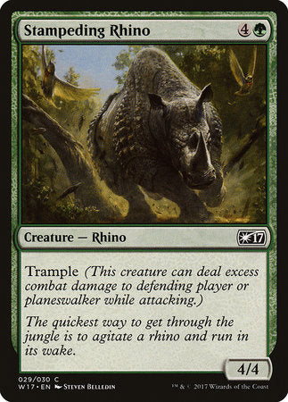 Stampeding Rhino [Welcome Deck 2017] | Cards and Coasters CA