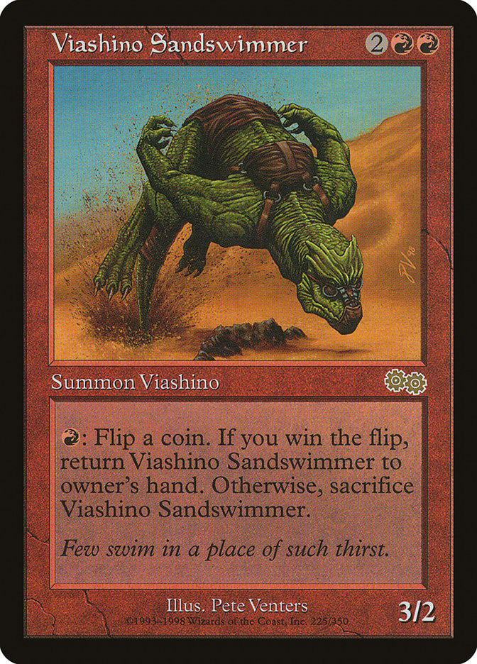 Viashino Sandswimmer [Urza's Saga] | Cards and Coasters CA
