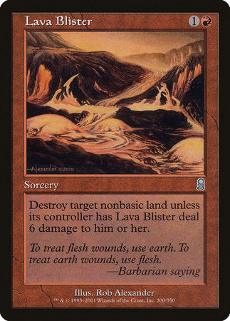Lava Blister [Odyssey] | Cards and Coasters CA
