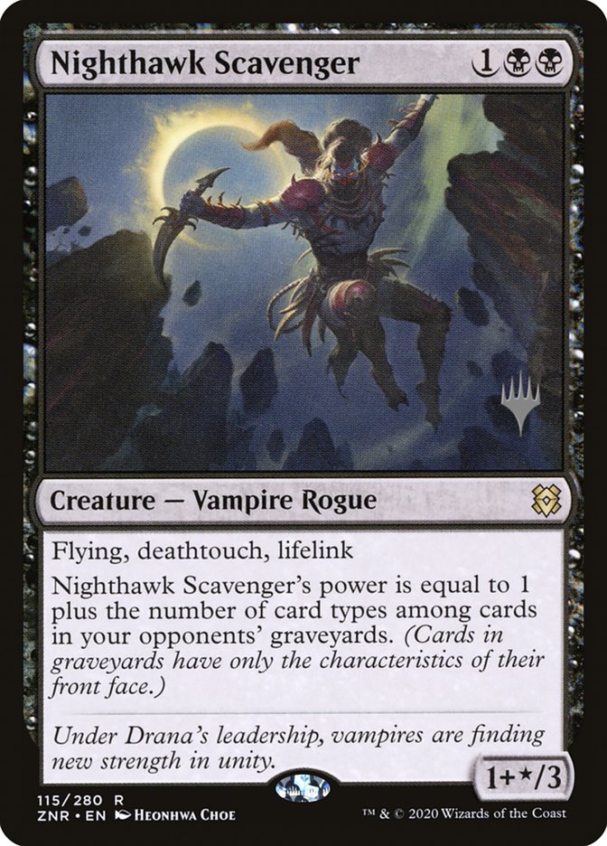 Nighthawk Scavenger (Promo Pack) [Zendikar Rising Promos] | Cards and Coasters CA