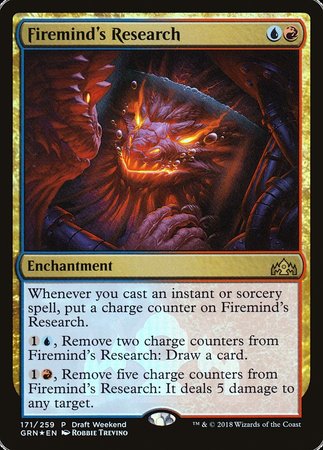 Firemind's Research [Guilds of Ravnica Promos] | Cards and Coasters CA