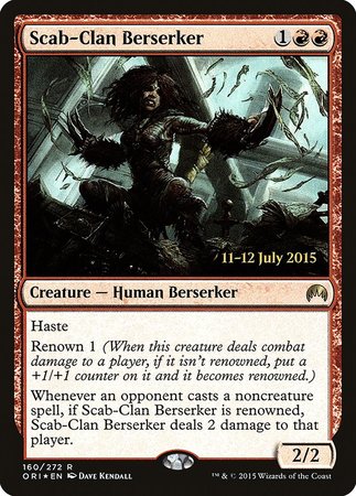 Scab-Clan Berserker [Magic Origins Promos] | Cards and Coasters CA