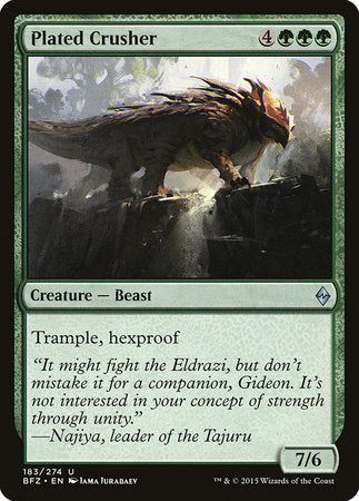 Plated Crusher [Battle for Zendikar] | Cards and Coasters CA