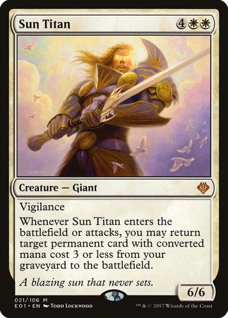 Sun Titan [Archenemy: Nicol Bolas] | Cards and Coasters CA