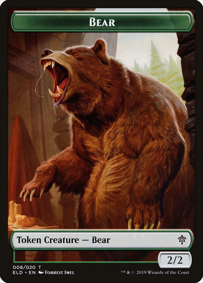 Bear [Throne of Eldraine Tokens] | Cards and Coasters CA