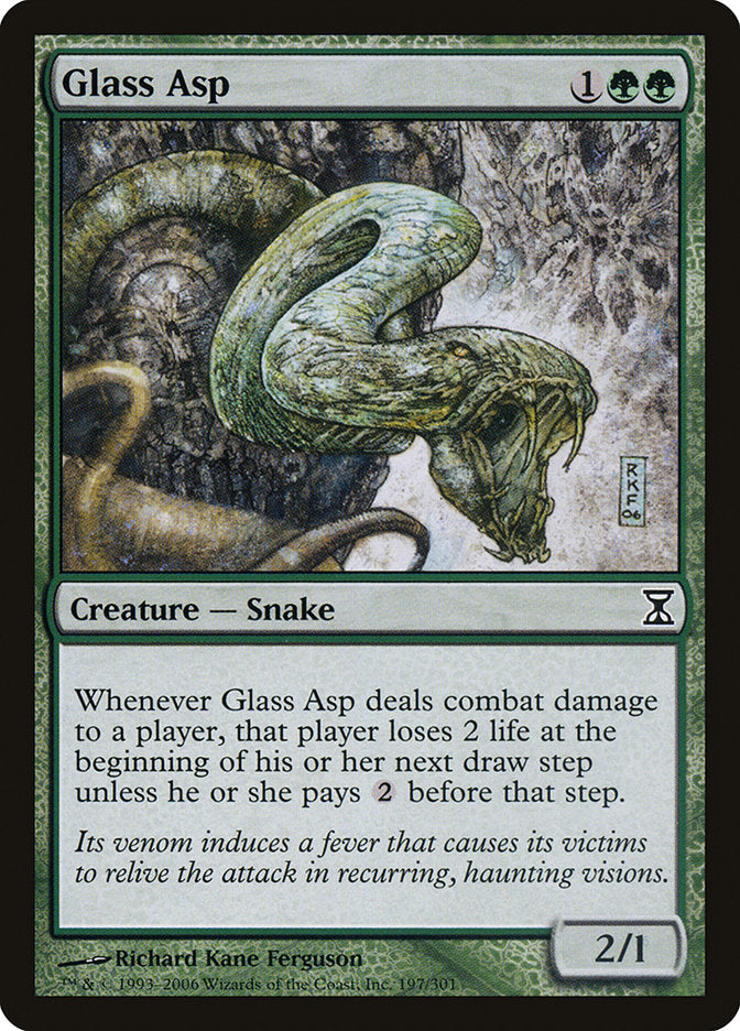 Glass Asp [Time Spiral] | Cards and Coasters CA