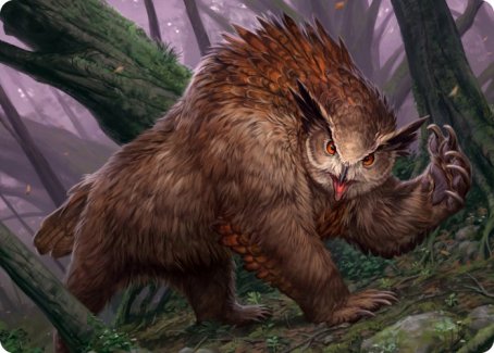 Owlbear Art Card [Dungeons & Dragons: Adventures in the Forgotten Realms Art Series] | Cards and Coasters CA