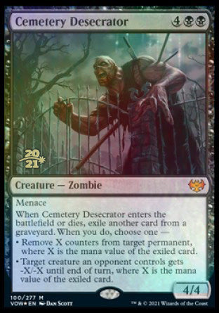 Cemetery Desecrator [Innistrad: Crimson Vow Prerelease Promos] | Cards and Coasters CA