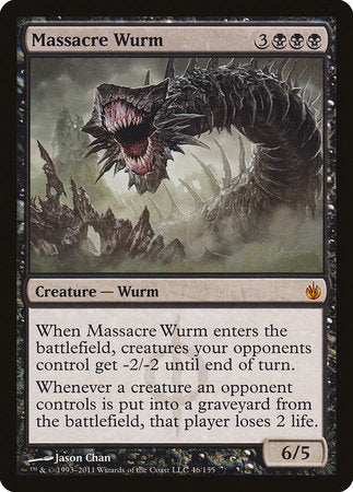 Massacre Wurm [Mirrodin Besieged] | Cards and Coasters CA