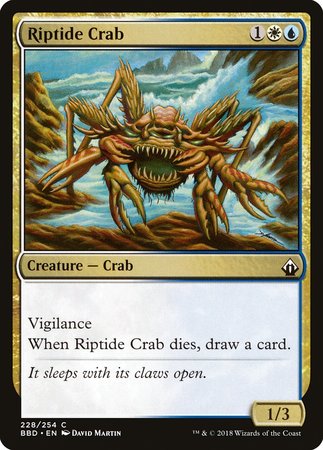 Riptide Crab [Battlebond] | Cards and Coasters CA