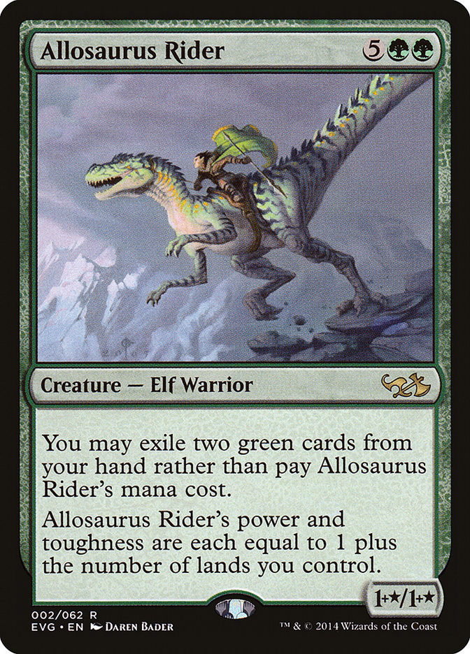 Allosaurus Rider (Elves vs. Goblins) [Duel Decks Anthology] | Cards and Coasters CA