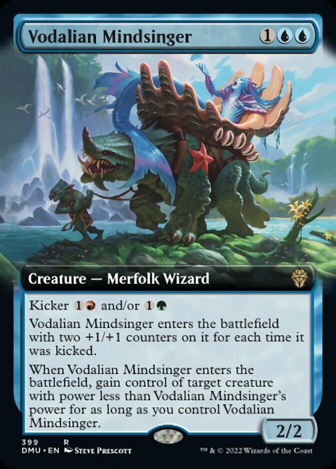 Vodalian Mindsinger (Extended Art) [Dominaria United] | Cards and Coasters CA