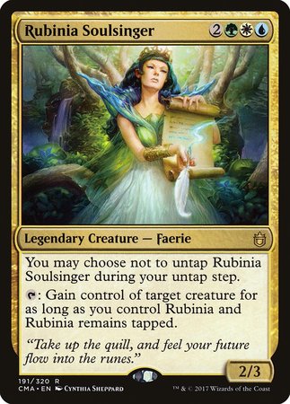 Rubinia Soulsinger [Commander Anthology] | Cards and Coasters CA