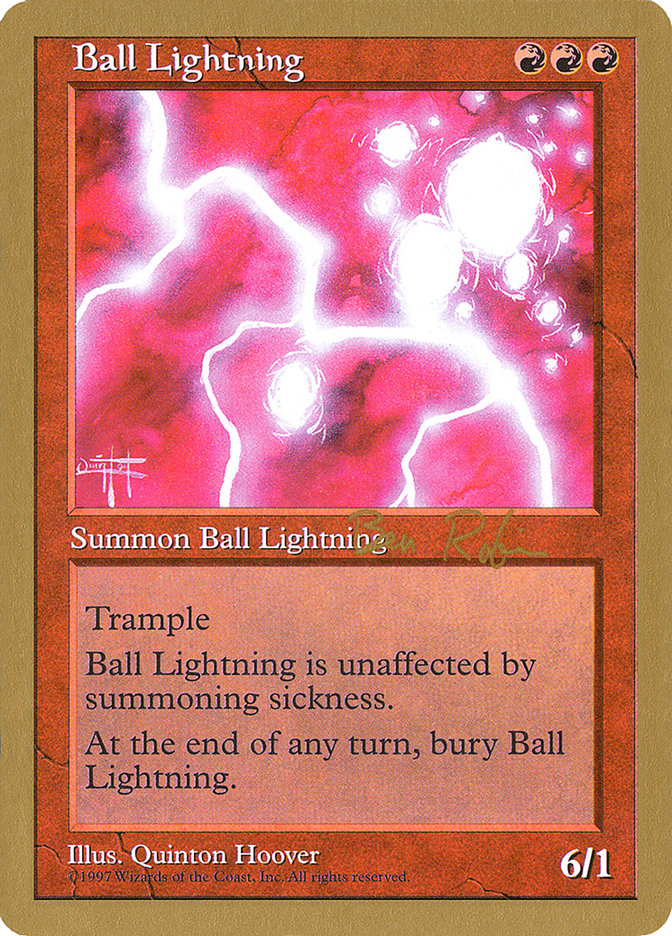 Ball Lightning (Ben Rubin) [World Championship Decks 1998] | Cards and Coasters CA