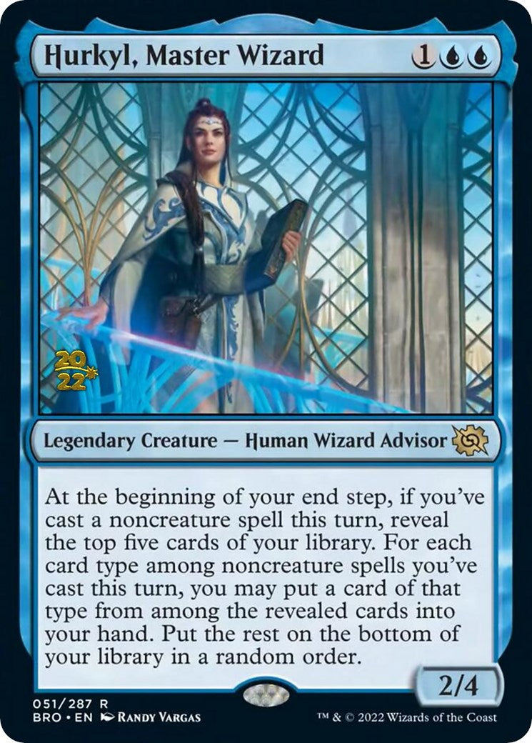 Hurkyl, Master Wizard [The Brothers' War: Prerelease Promos] | Cards and Coasters CA