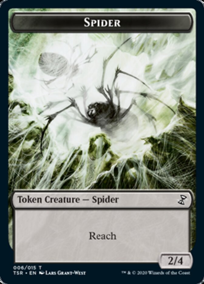 Spider Token [Time Spiral Remastered Tokens] | Cards and Coasters CA