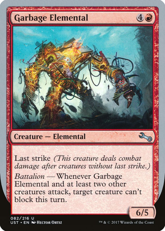 Garbage Elemental (6/5 Creature) [Unstable] | Cards and Coasters CA