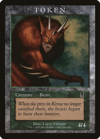 Beast Token (Odyssey) [Magic Player Rewards 2001] | Cards and Coasters CA