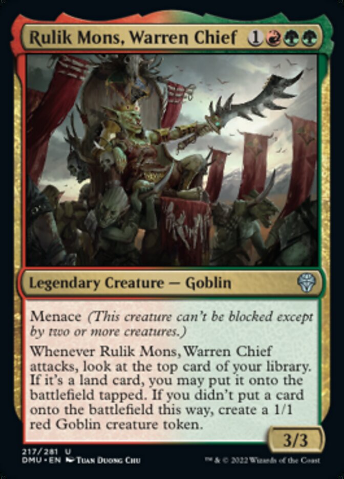 Rulik Mons, Warren Chief [Dominaria United] | Cards and Coasters CA