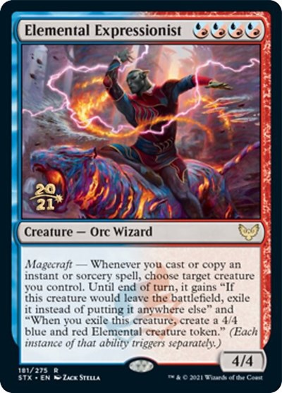 Elemental Expressionist [Strixhaven: School of Mages Prerelease Promos] | Cards and Coasters CA