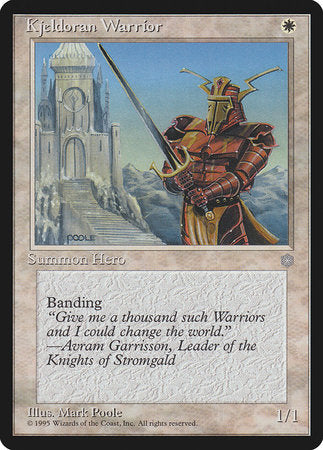 Kjeldoran Warrior [Ice Age] | Cards and Coasters CA