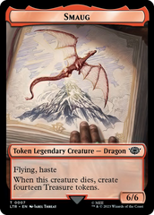 Food (11) // Smaug Double-Sided Token [The Lord of the Rings: Tales of Middle-Earth Tokens] | Cards and Coasters CA