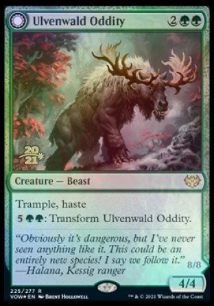 Ulvenwald Oddity // Ulvenwald Behemoth [Innistrad: Crimson Vow Prerelease Promos] | Cards and Coasters CA