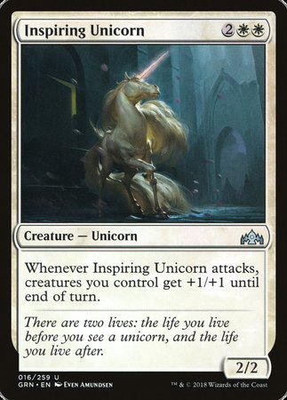 Inspiring Unicorn [Guilds of Ravnica] | Cards and Coasters CA