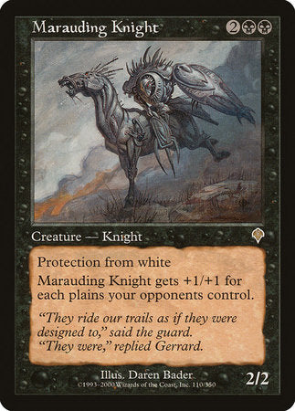 Marauding Knight [Invasion] | Cards and Coasters CA