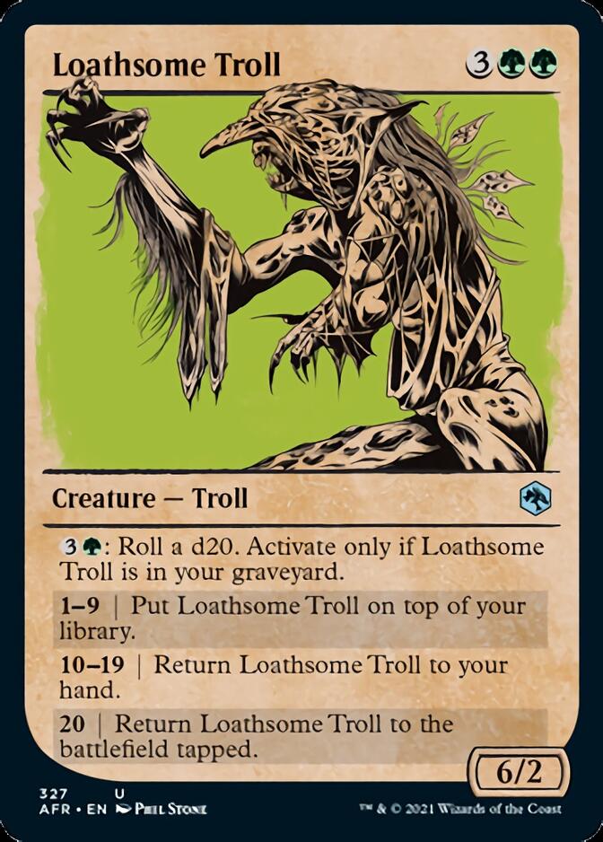 Loathsome Troll (Showcase) [Dungeons & Dragons: Adventures in the Forgotten Realms] | Cards and Coasters CA