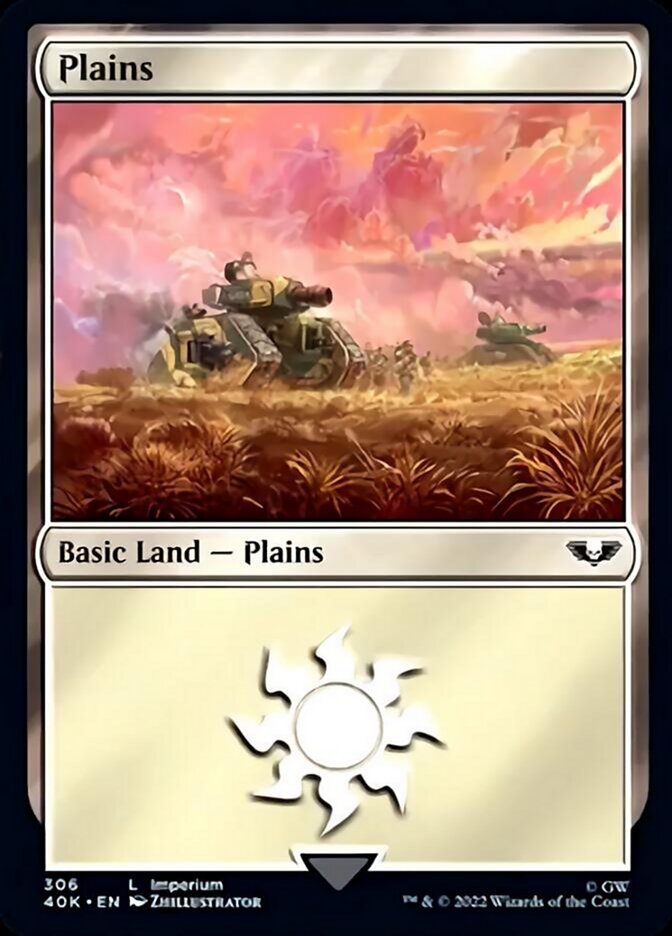 Plains (306) [Universes Beyond: Warhammer 40,000] | Cards and Coasters CA