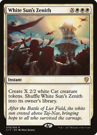 White Sun's Zenith [Commander 2017] | Cards and Coasters CA