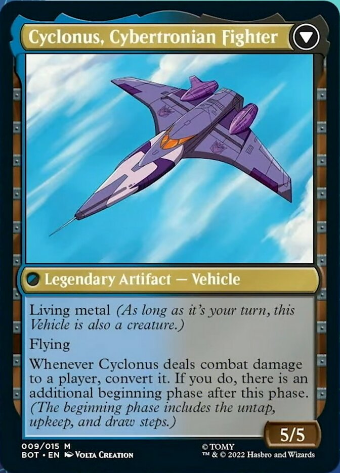 Cyclonus, the Saboteur // Cyclonus, Cybertronian Fighter [Universes Beyond: Transformers] | Cards and Coasters CA