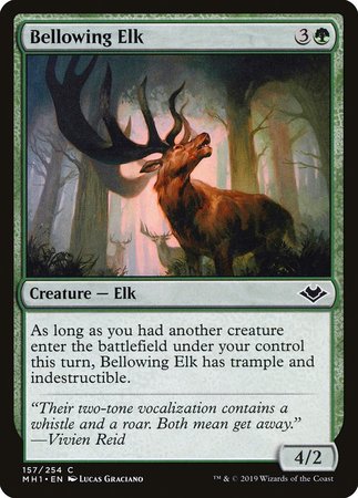 Bellowing Elk [Modern Horizons] | Cards and Coasters CA