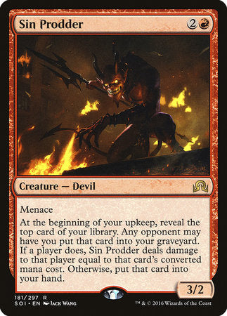 Sin Prodder [Shadows over Innistrad] | Cards and Coasters CA