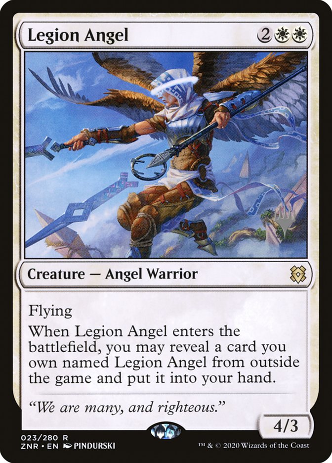 Legion Angel (Promo Pack) [Zendikar Rising Promos] | Cards and Coasters CA