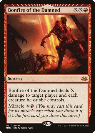 Bonfire of the Damned [Modern Masters 2017] | Cards and Coasters CA