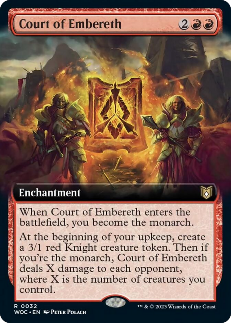 Court of Embereth (Extended Art) [Wilds of Eldraine Commander] | Cards and Coasters CA