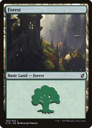 Forest (302) [Commander 2019] | Cards and Coasters CA