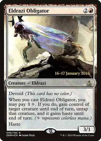 Eldrazi Obligator [Oath of the Gatewatch Promos] | Cards and Coasters CA