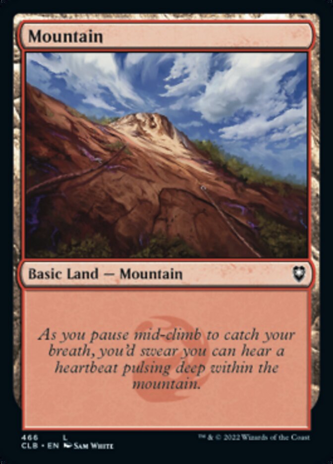 Mountain (466) [Commander Legends: Battle for Baldur's Gate] | Cards and Coasters CA