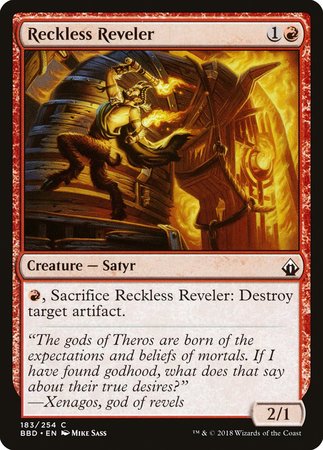 Reckless Reveler [Battlebond] | Cards and Coasters CA