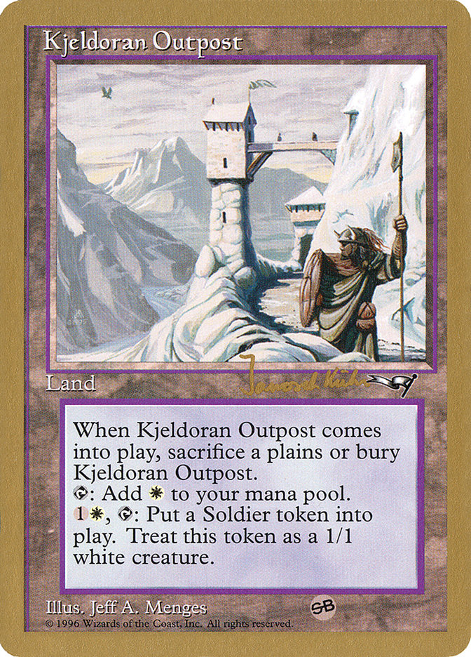 Kjeldoran Outpost (Janosch Kuhn) [World Championship Decks 1997] | Cards and Coasters CA